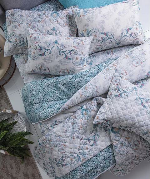 Jogo de Cama Casal Sultan Realce Premium – 4 Peças, 140 Fios, Algodão, Toque Macio e Cama Dupla