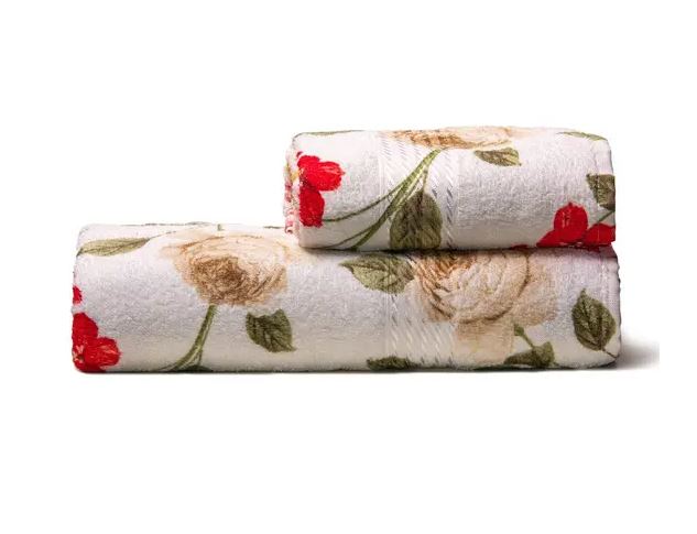 Kit Toalhas Dohler Felpudas Banho e Rosto – 100% Algodão, 400g/m², Alta Absorção e Detalhes em Viscose