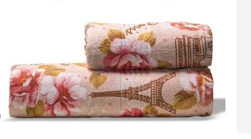 Kit Toalhas Dohler Felpudas Banho e Rosto – 100% Algodão, 400g/m², Alta Absorção e Detalhes em Viscose