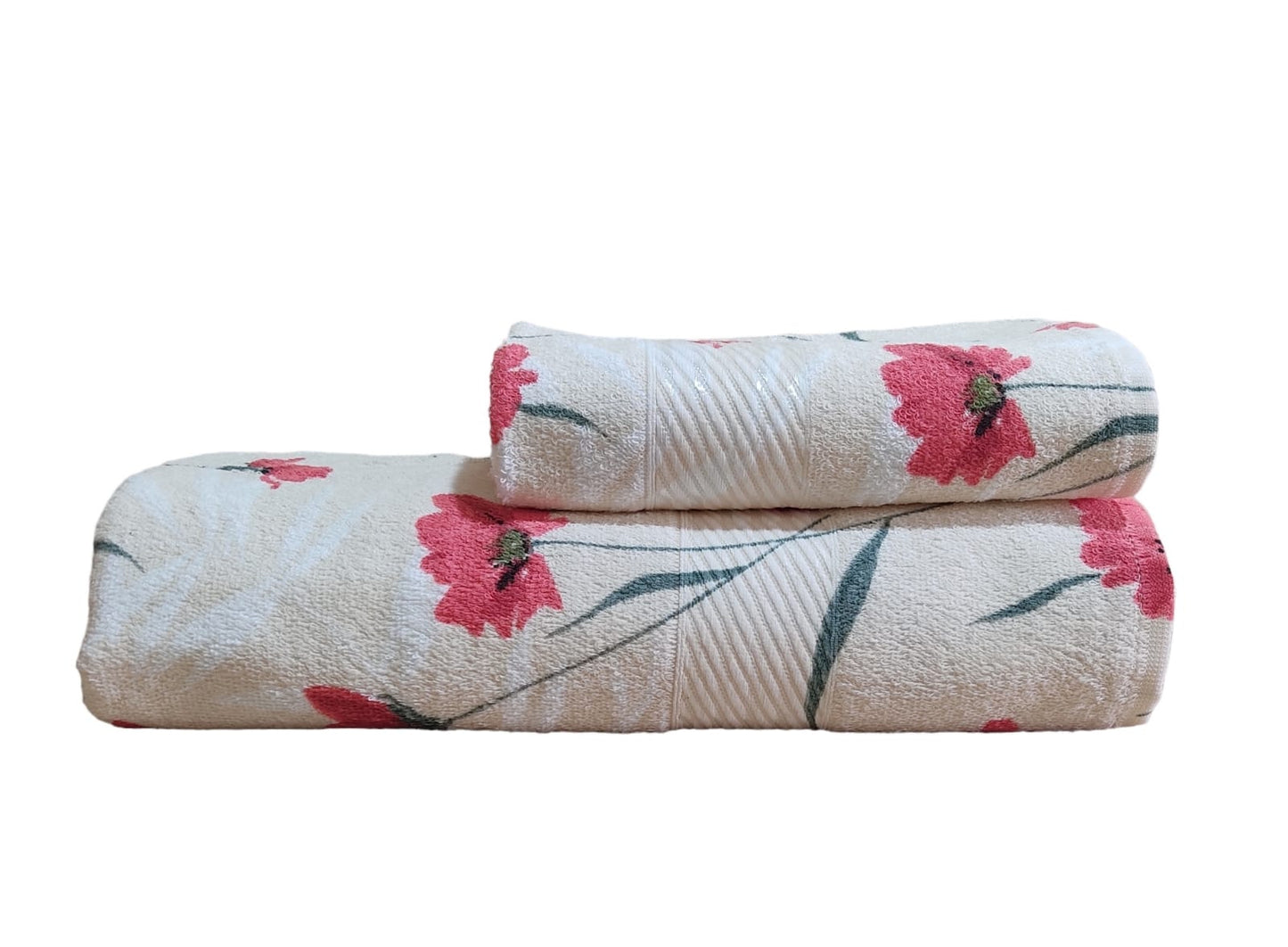 Kit Toalhas Dohler Felpudas Banho e Rosto – 100% Algodão, 400g/m², Alta Absorção e Detalhes em Viscose