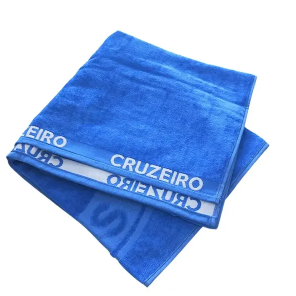 Bouton Toalha Banho Jacquard Futebol Cruzeiro