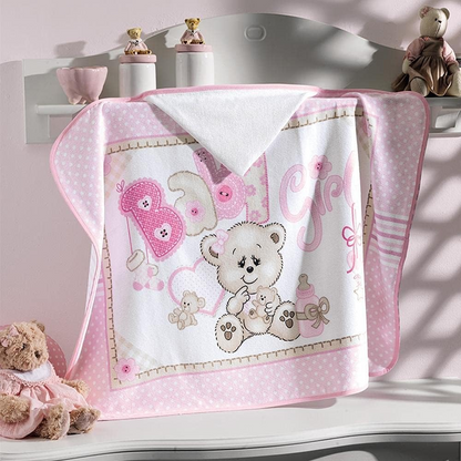 DOHLER TOALHA BANHO VELOUR WEB INFANTIL C/CAPUZ