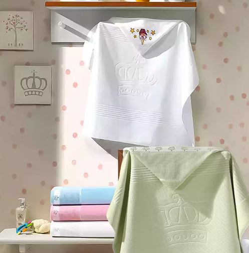DOHLER TOALHA BANHO VELOUR WEB C/CAPUZ P/BORDAR BABY CLASSIC