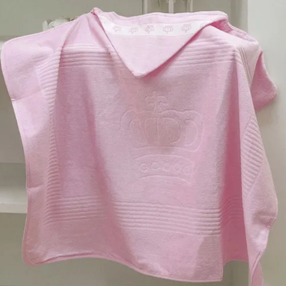 DOHLER TOALHA BANHO VELOUR WEB C/CAPUZ P/BORDAR BABY CLASSIC