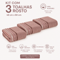 Jogo de Toalha Lumina  Karsten 3 Toalha de Rosto