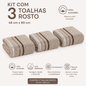 Jogo de Toalha Lumina  Karsten 3 Toalha de Rosto
