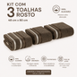 Jogo de Toalha Lumina  Karsten 3 Toalha de Rosto