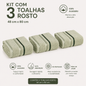 Jogo de Toalha Lumina  Karsten 3 Toalha de Rosto