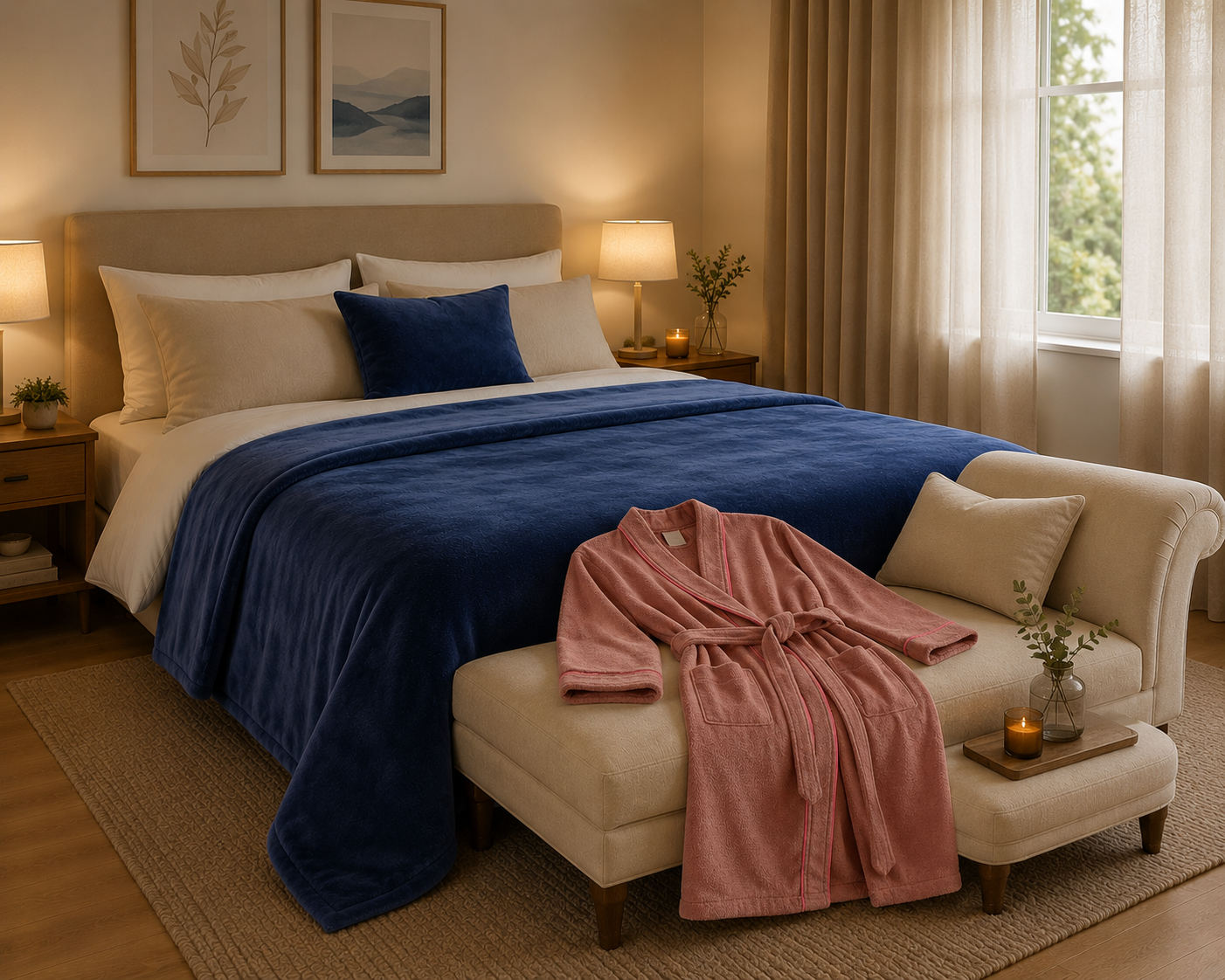 CAMESA COBERTOR VELOUR QUEEN  220X240