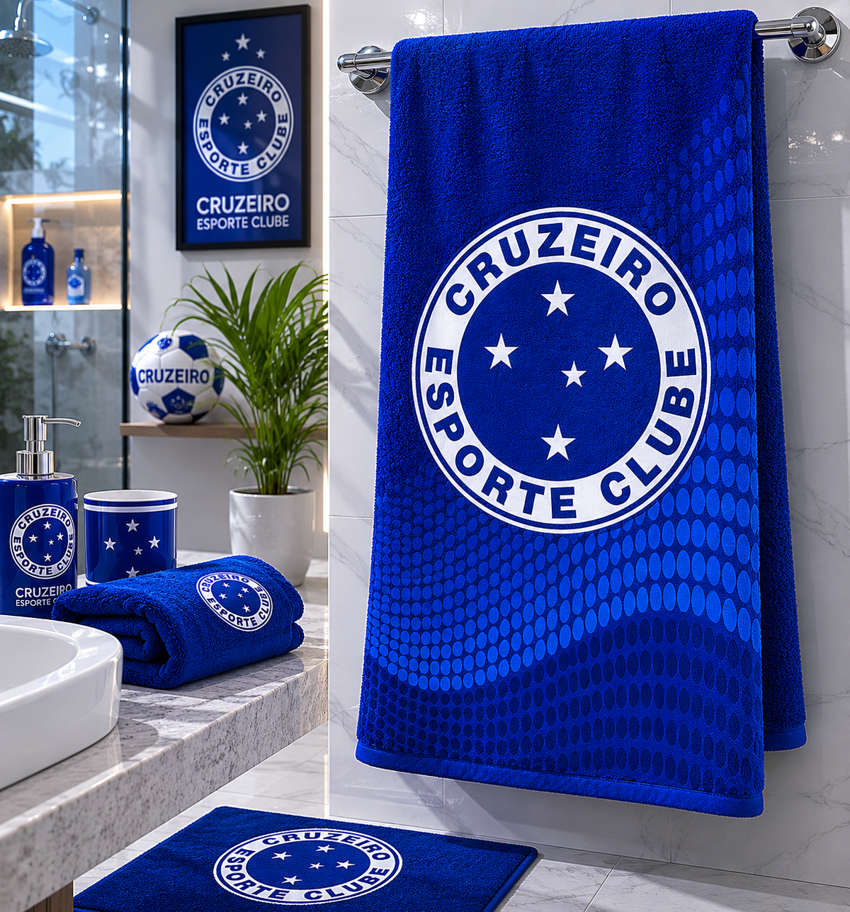 Bouton toalha Banho jacquard Futebol