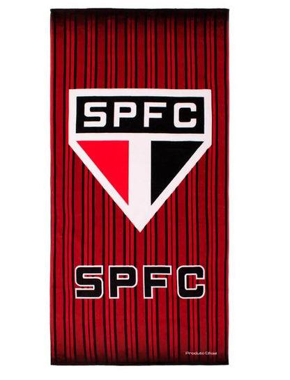 Toalha Futebol Jacquard Veludo Bouton São Paulo