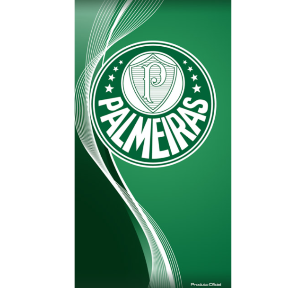 Toalha Futebol Jacquard Veludo Bouton Palmeiras
