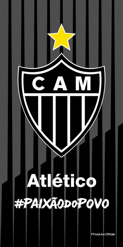Toalha Futebol Jacquard Veludo Bouton Atlético MG