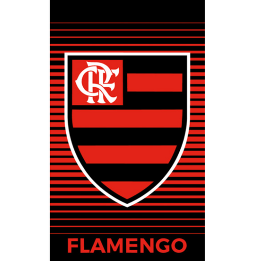 Toalha Futebol Jacquard Veludo Bouton Flamengo