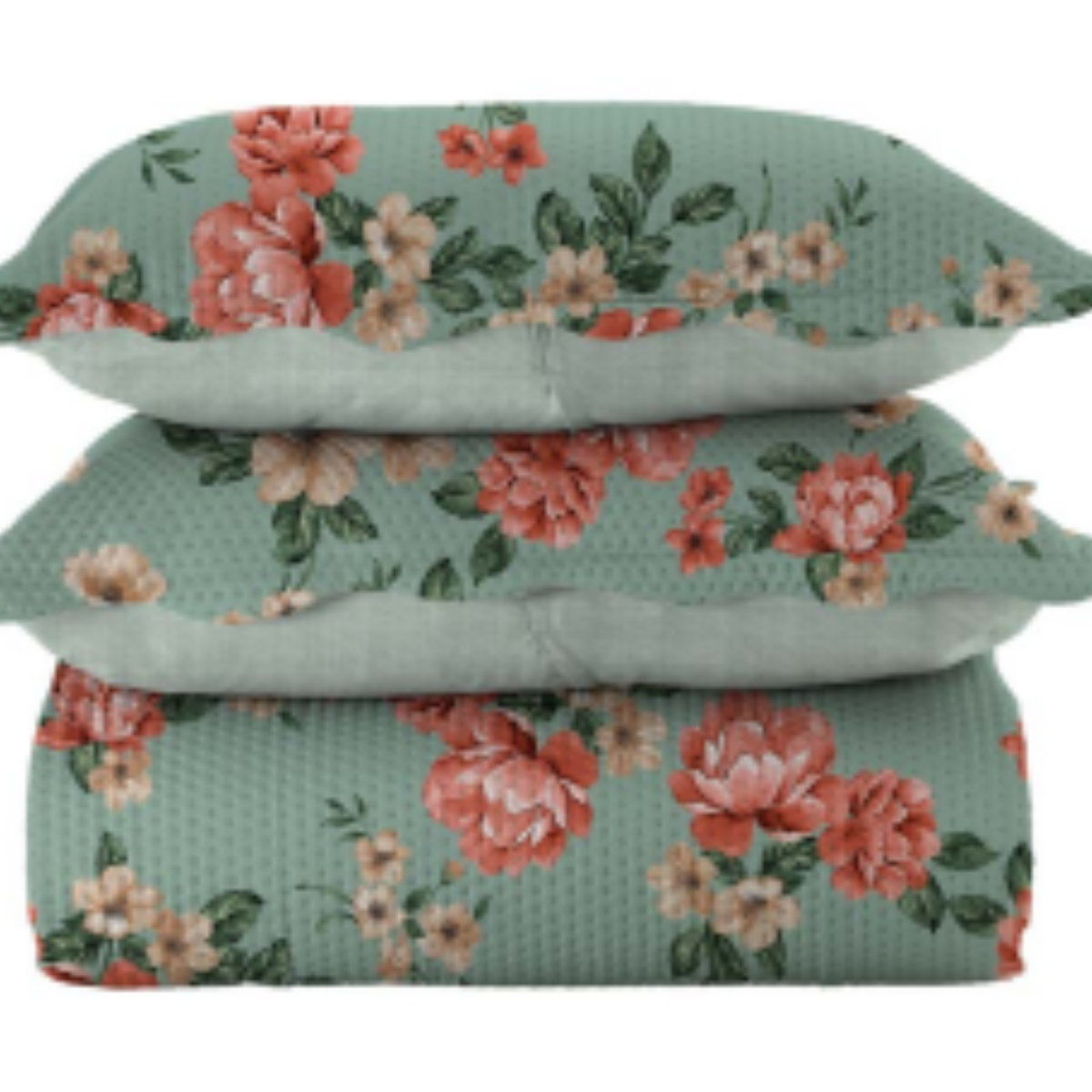 FATEX COLCHA PARIS 150 FIOS DUPLA FACE COM VIES / CASAL - VERDE