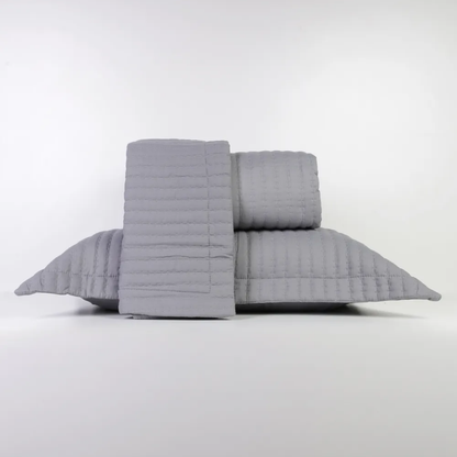 FATEX COLCHA WEB LIVING ART / CASAL / CINZA