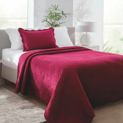 FATEX COLCHA WEB MILAO 150 FIOS TOQUE MACIO / SOLTEIRO / VERMELHO