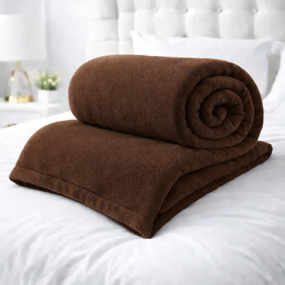 CAMESA MANTA  MICROLFIBRA 180G CASAL  MARRON