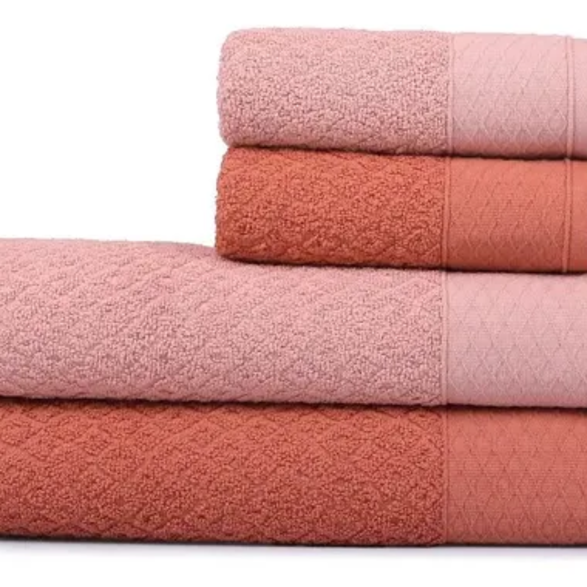 ATLANTICA TOALHA JG BANHO CAPRI NA CAIXA 4 PCS TELHA