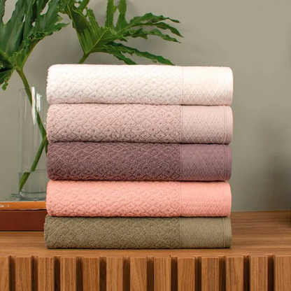 ATLANTICA TOALHA JG BANHO CAPRI NA CAIXA 4 PCS TELHA