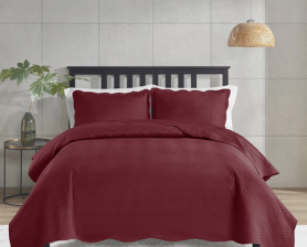 FATEX COLCHA  MILHAO 150 FIOS CASAL VERMELHO