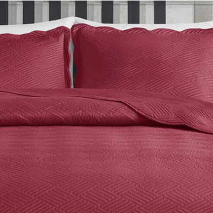 FATEX COLCHA  MILHAO 150 FIOS CASAL VERMELHO