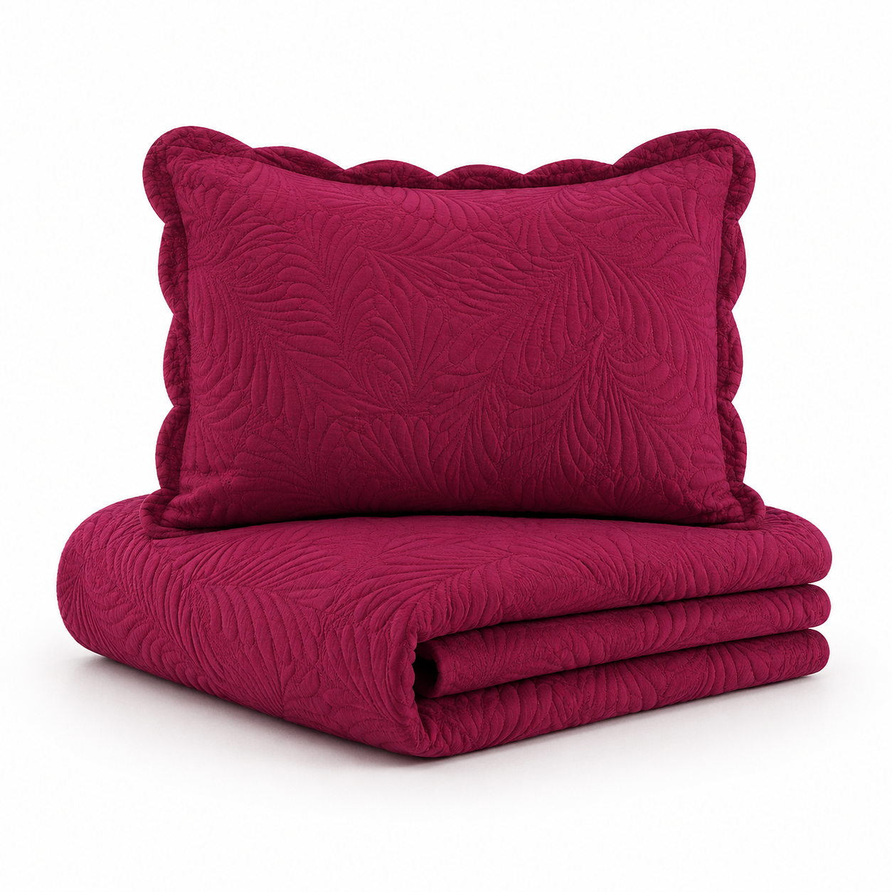 FATEX COLCHA WEB MILAO 150 FIOS TOQUE MACIO / SOLTEIRO / VERMELHO