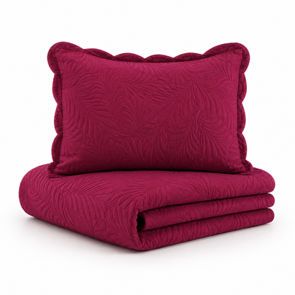 FATEX COLCHA WEB MILAO 150 FIOS TOQUE MACIO / SOLTEIRO / VERMELHO