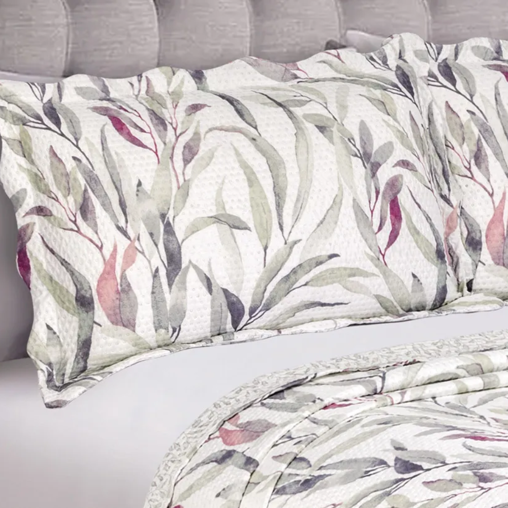 CAMESA COLCHA WEB GARDEN QUEEN / QUEEN / MENTA