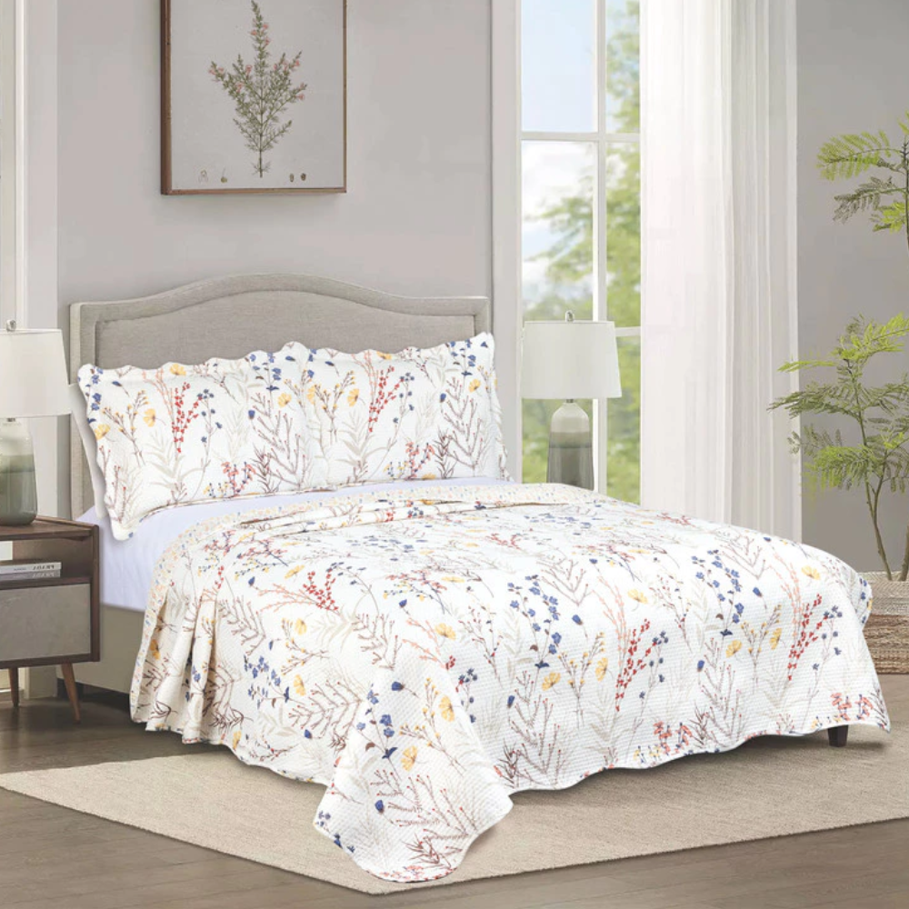 CAMESA COLCHA  GARDEN KING / 280 X 260 CM LAVANDA