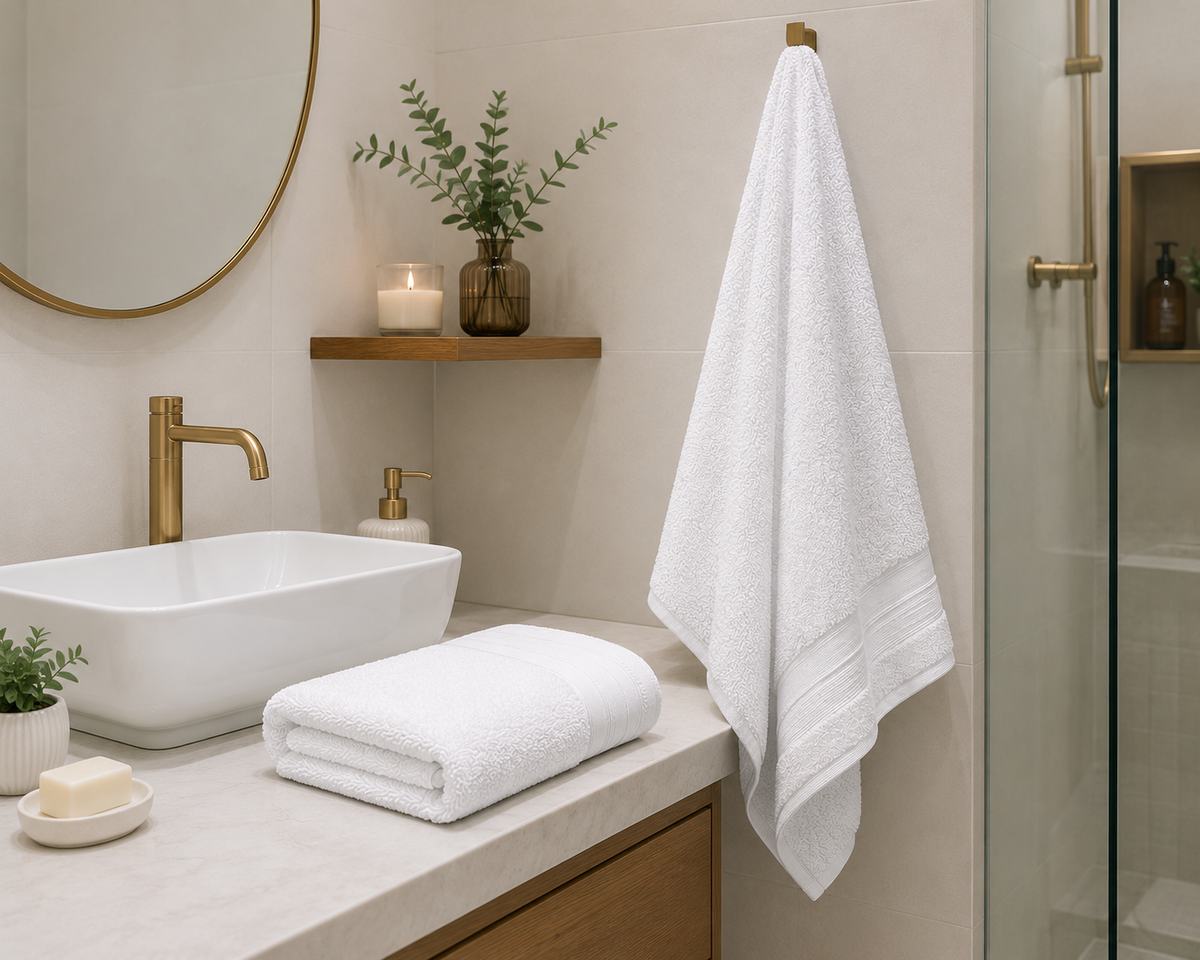 ATLANTICA TOALHA WEB BANHAO 80X150 / U / WHITE
