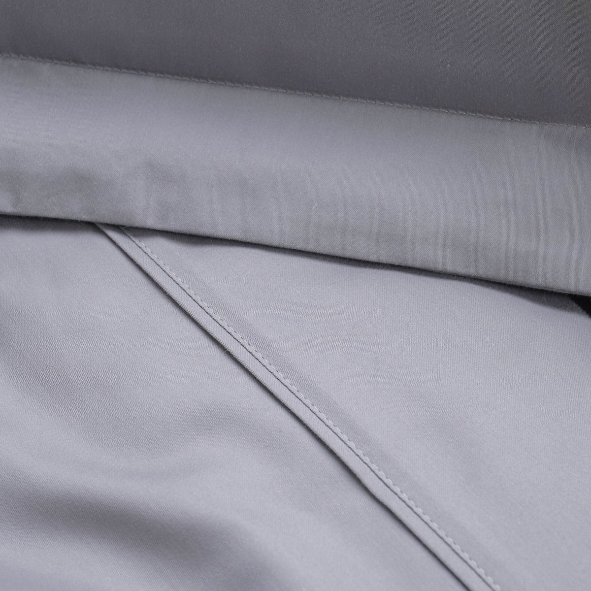 Hiper Textil Jogo Cama 4 pçs 1000 Fios Queen- Cinza