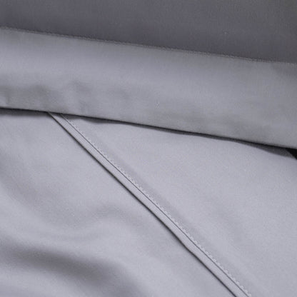 Hiper Textil Jogo Cama 4 pçs 1000 Fios Queen- Cinza
