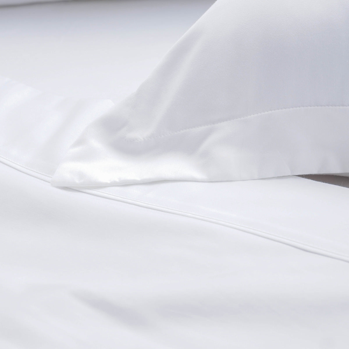 Hiper Textil Jogo Cama 4 Pçs 1000 Fios King / Branco