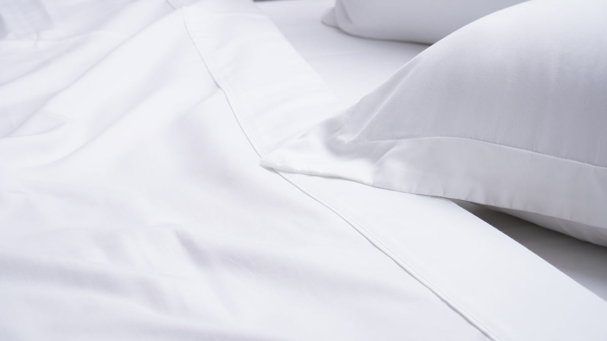 Hiper Textil Jogo Cama 4 Pçs 1000 Fios King / Branco