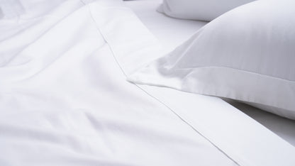 Hiper Textil Jogo Cama 4 Pçs 1000 Fios King / Branco