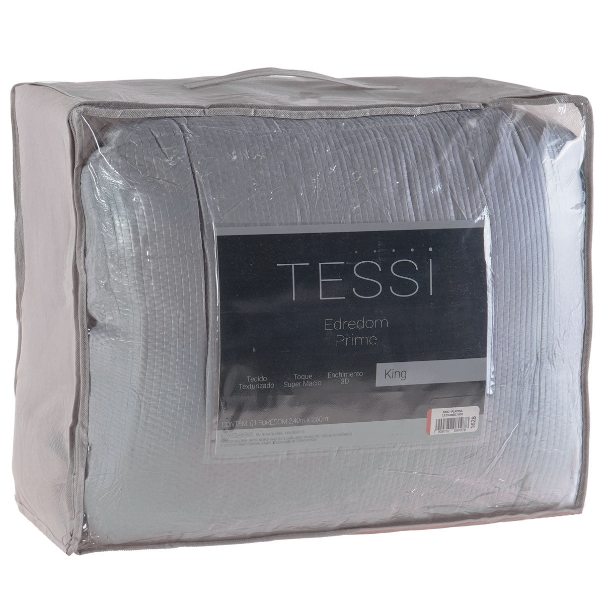 Hiper Textil Edredom 3 D Prime 240X280 Super King  / Cinza